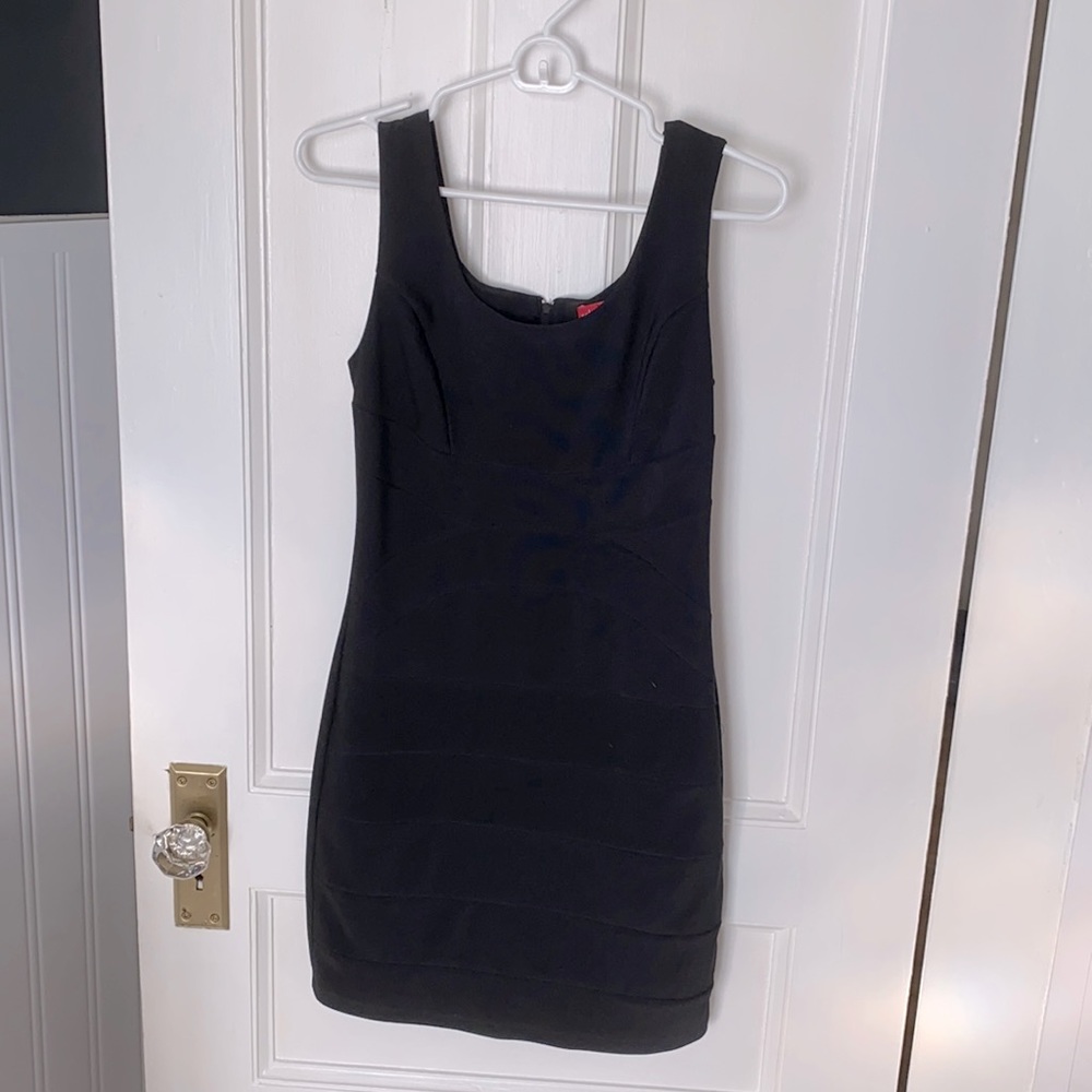 Black mini dress